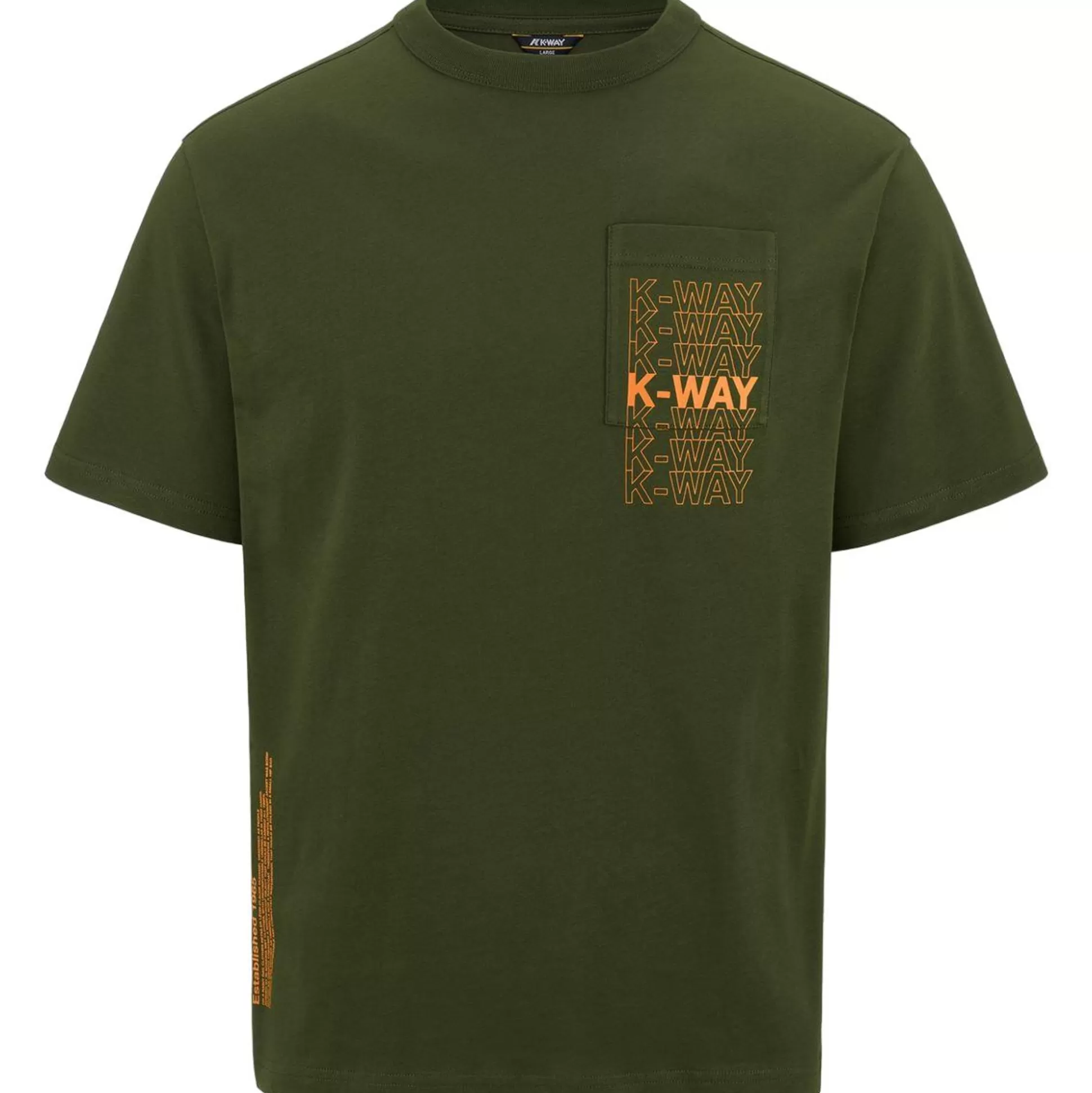 Best Sale K-WAY Fantome Lettering Green Cypress