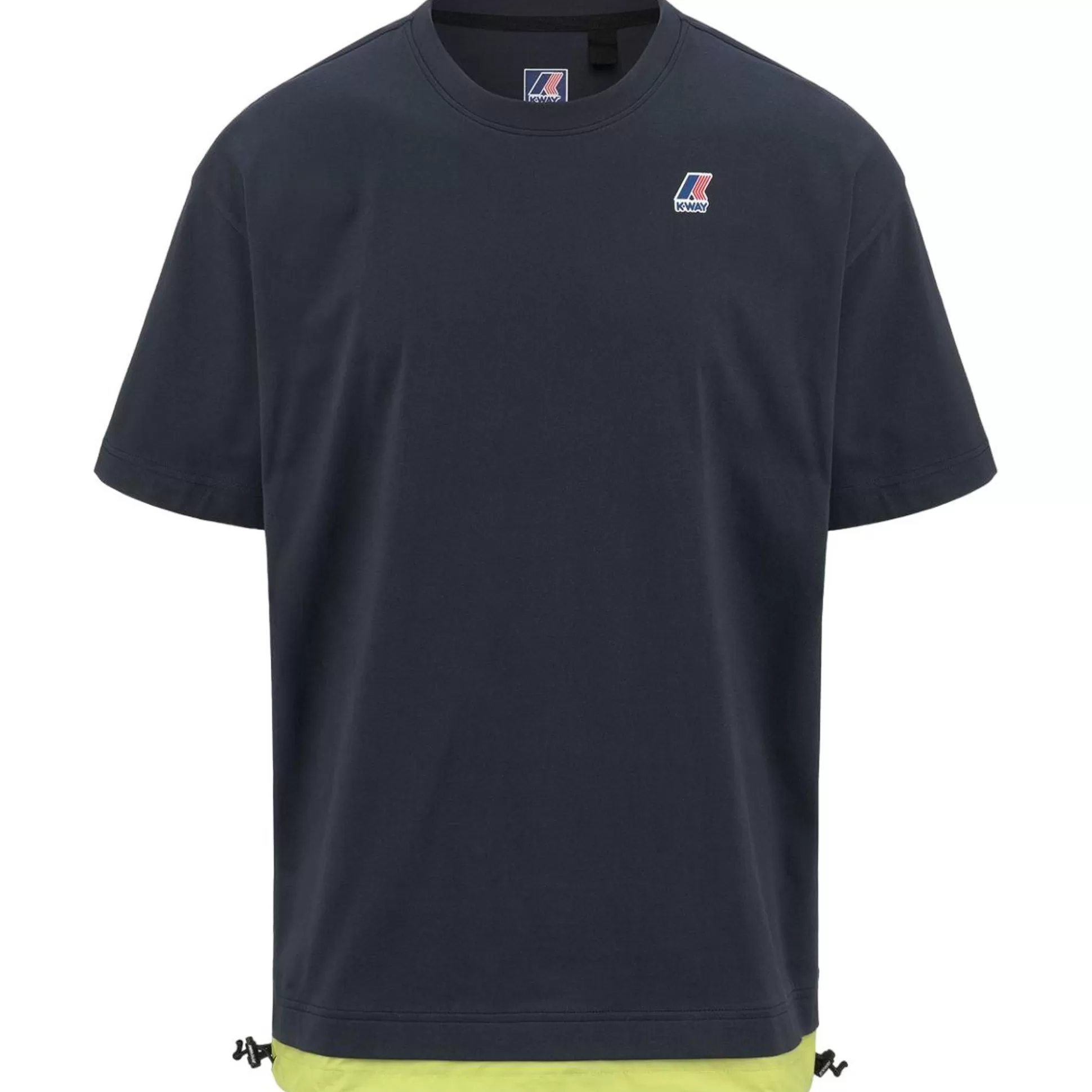 Hot K-WAY Le Vrai Serille Nylon Poly Cotton Blue Depht Green Celery