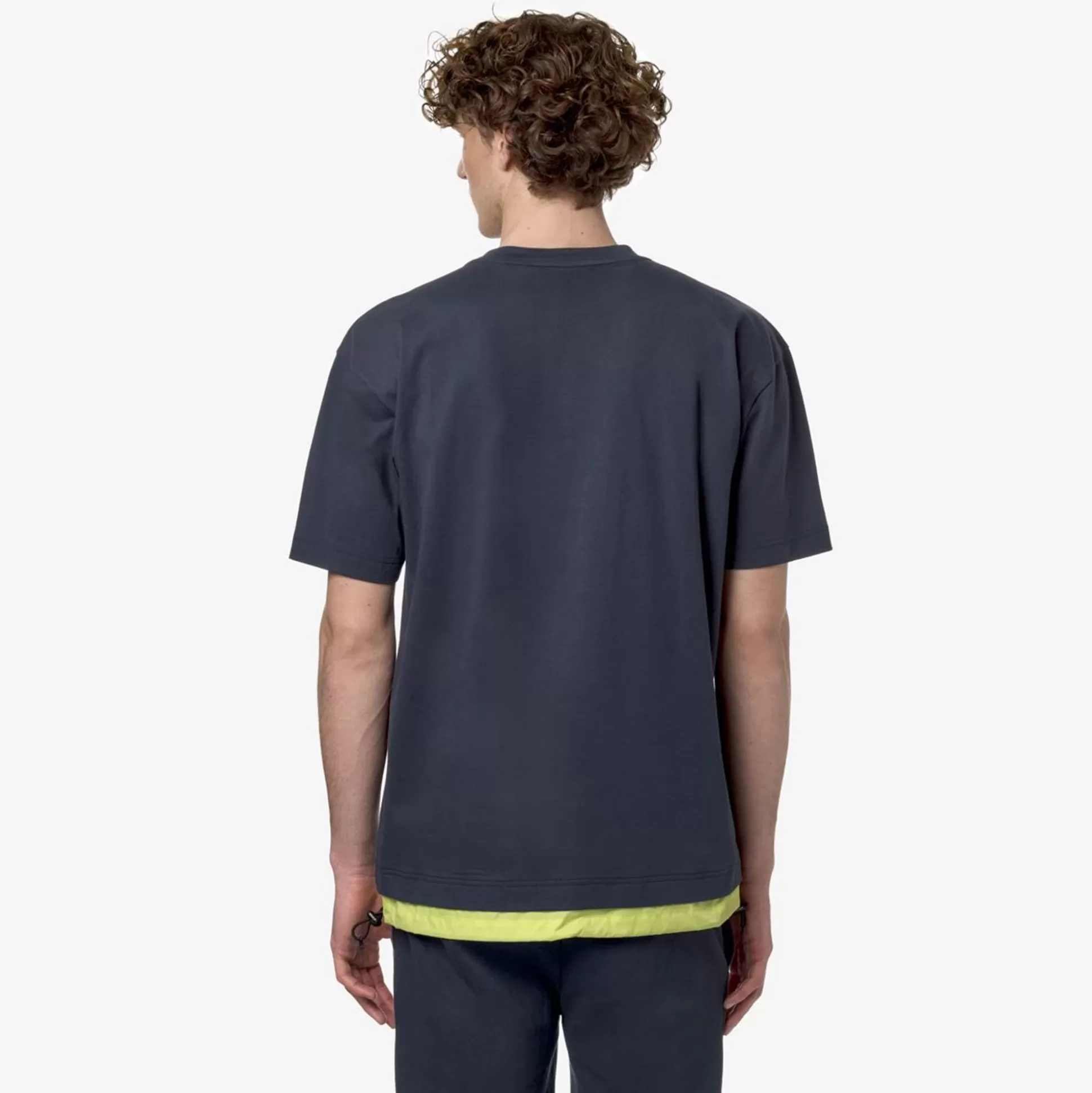 Hot K-WAY Le Vrai Serille Nylon Poly Cotton Blue Depht Green Celery