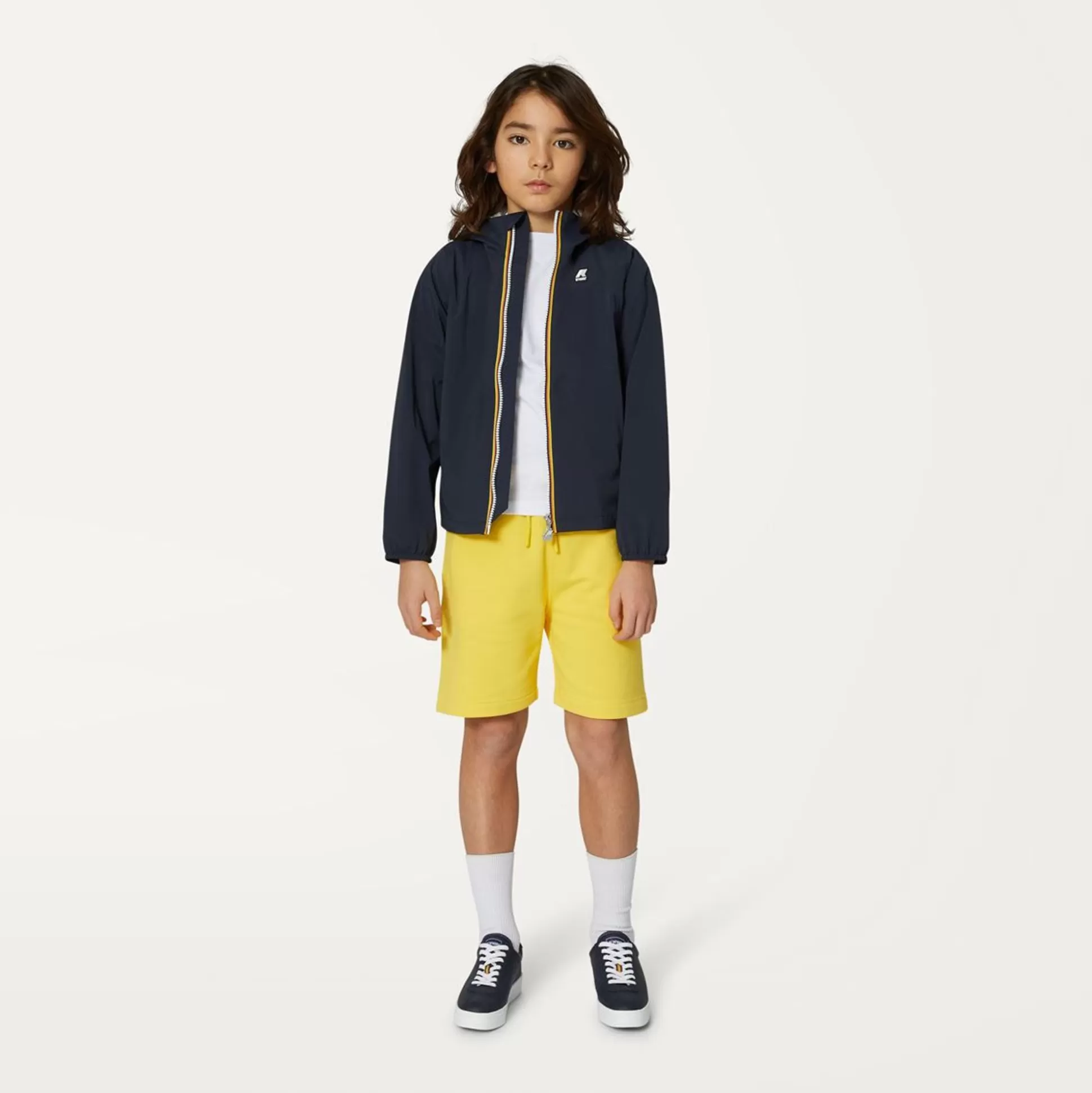 Outlet K-WAY P. Jacques Nylon Jersey Kids Blue Depht