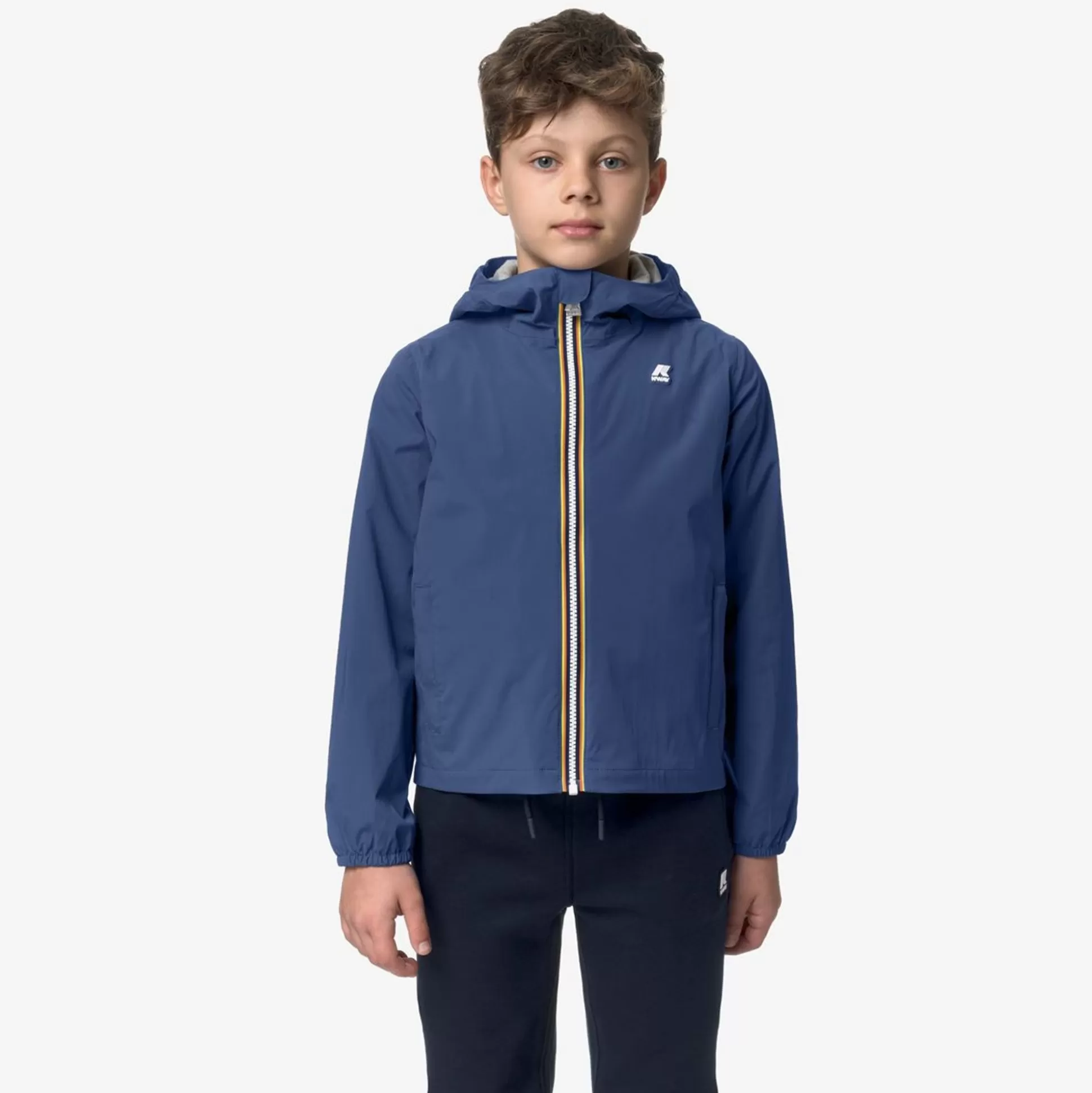 Best Sale K-WAY P. Jacques Nylon Jersey Kids Blue Fiord