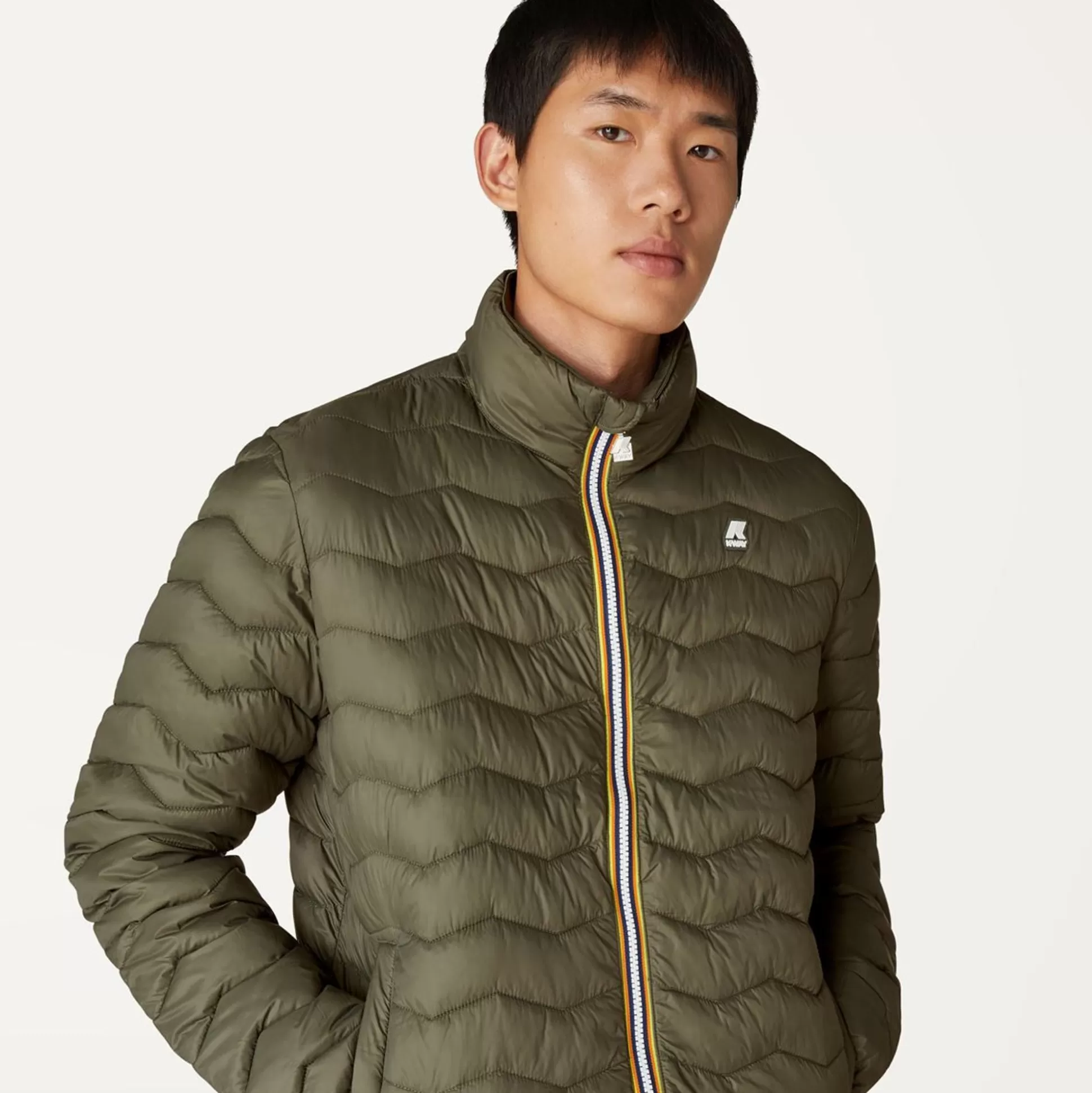 Hot K-WAY Valentine Eco Warm Green Black