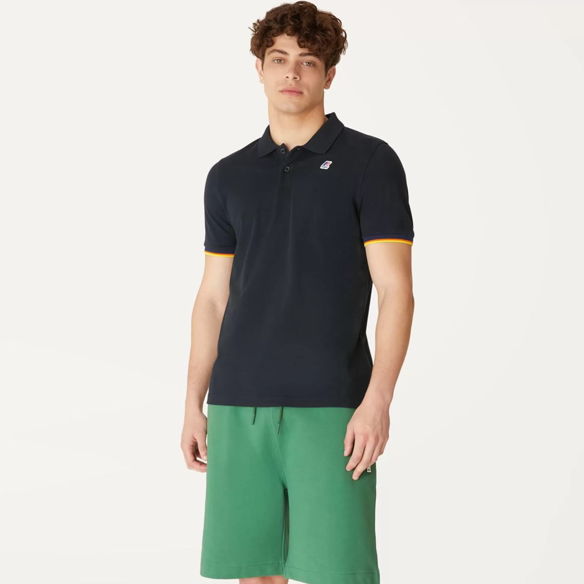 Sale K-WAY Vincent Contrast Polo Black