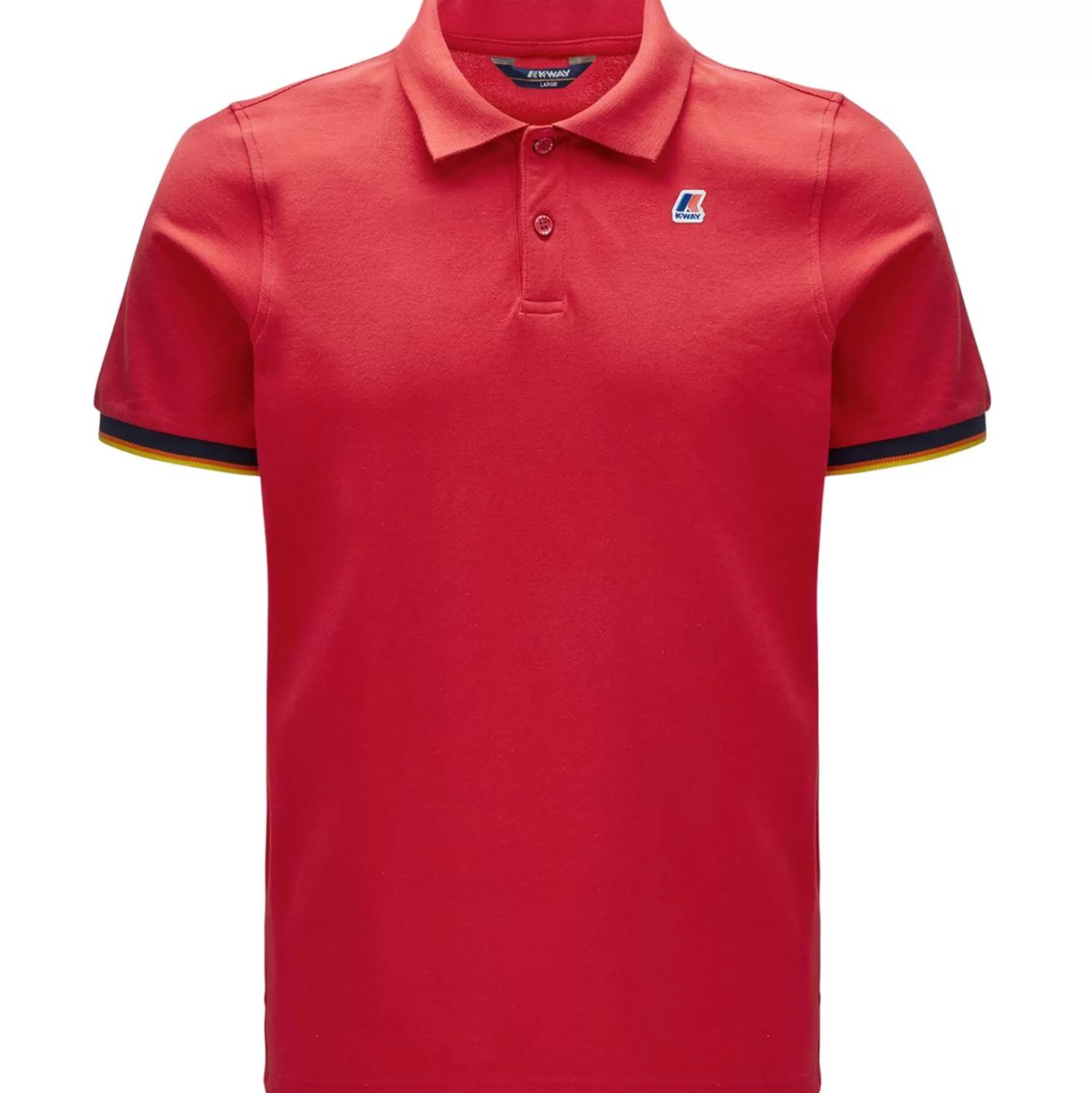 Best K-WAY Vincent Contrast Polo Red