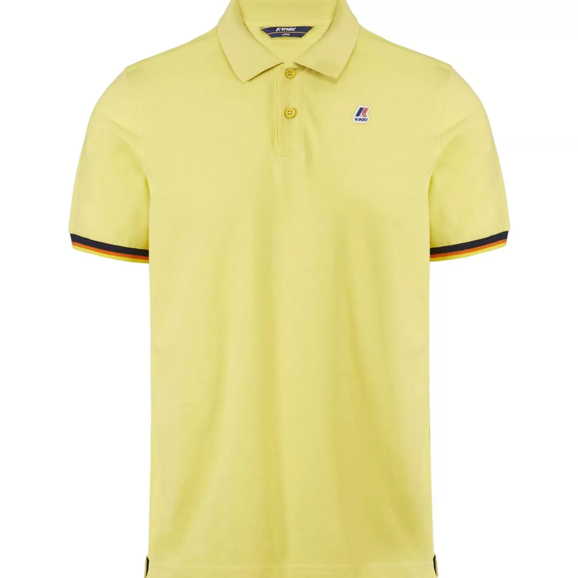 Flash Sale K-WAY Vincent Contrast Polo Yellow Lemon