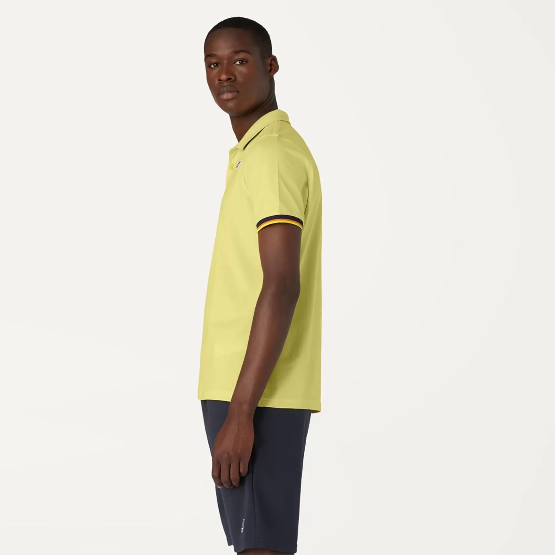 Flash Sale K-WAY Vincent Contrast Polo Yellow Lemon